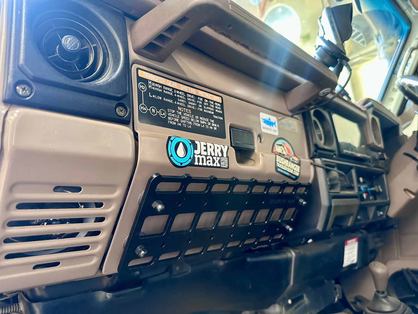 Land Cruiser 70 Series Glove Box MOLLE Panel